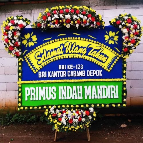 karangan-bunga-selamat-ulang-tahun-dari-bank-BRI-cabang-depok